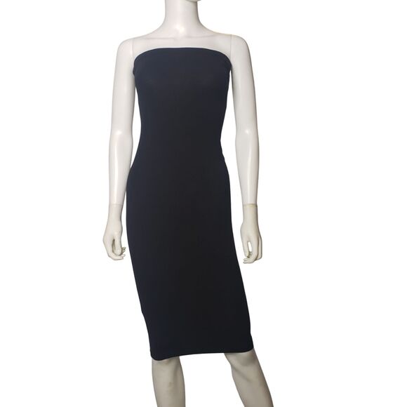 HEART & HIPS Black Strapless Tube Bodycon Dress Womens Size Small - Picture 6 of 6